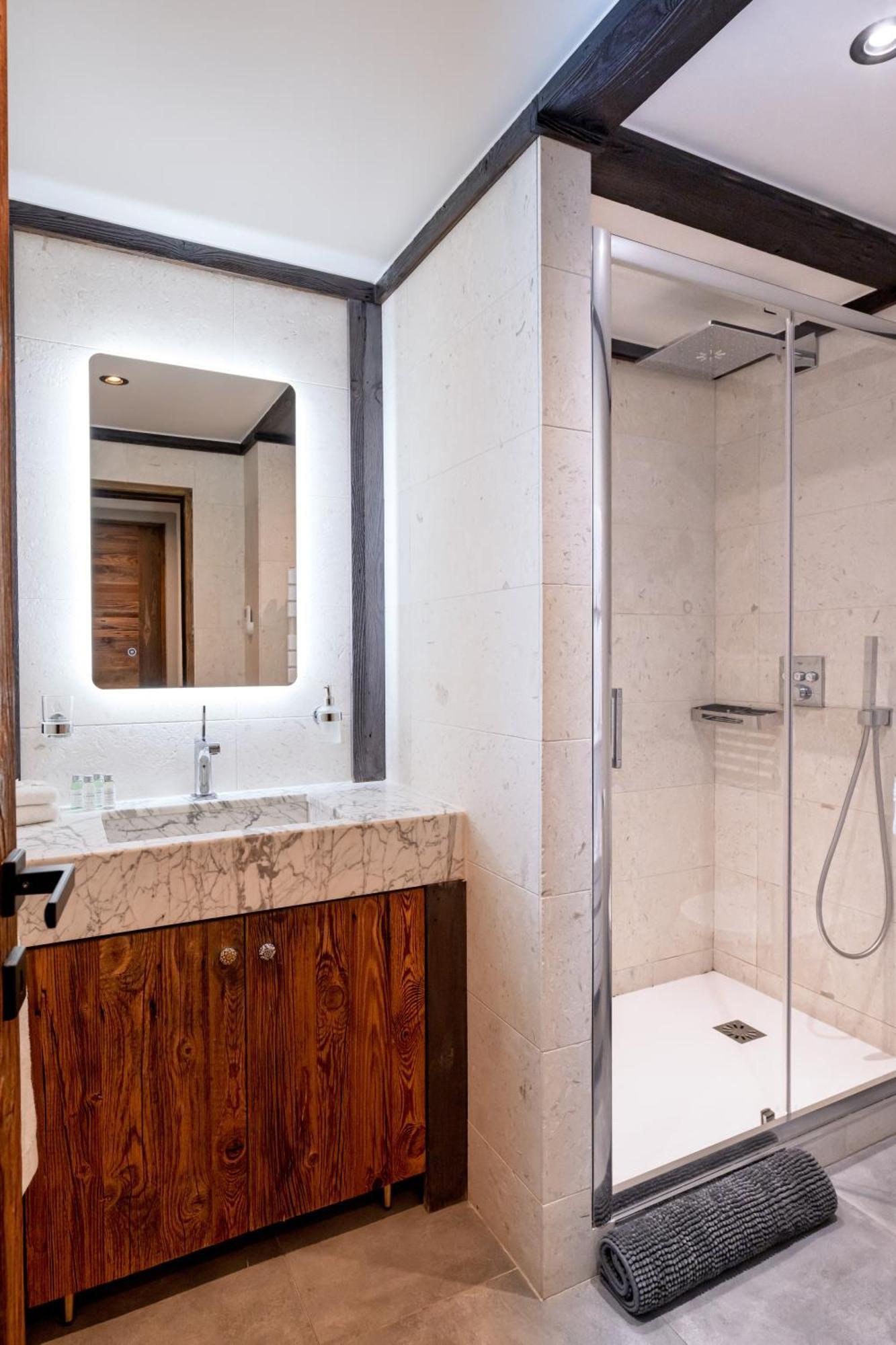 Luxury Suite 70M2 Balcon Courchevel1850 Parking Exterior foto